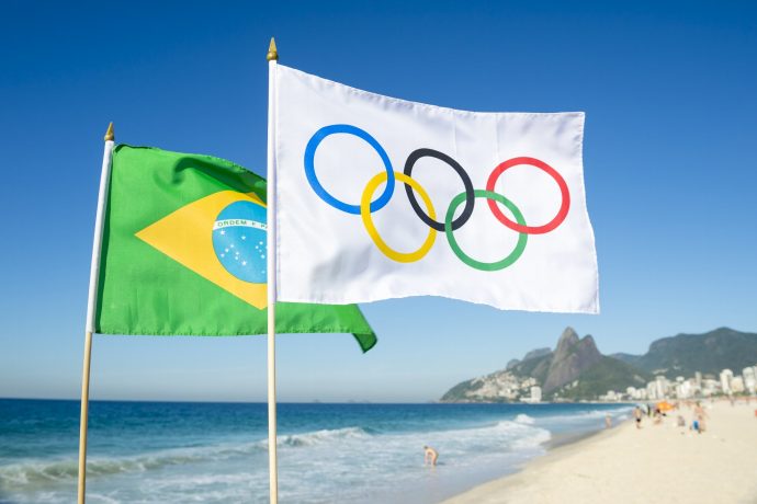 ブラジルリオデジャネイロオリンピックの旗