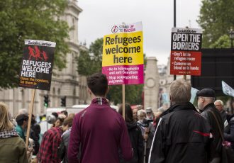 ロンドンに詰めかける難民