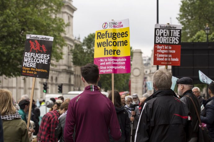 ロンドンに詰めかける難民