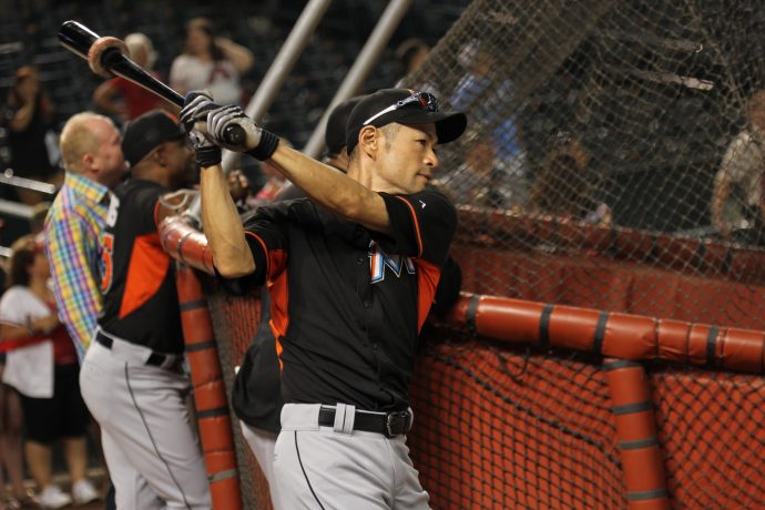 マイアミマーリンズのイチロー選手