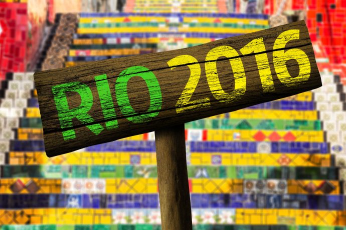 リオオリンピックの看板