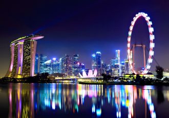 シンガポールの夜景