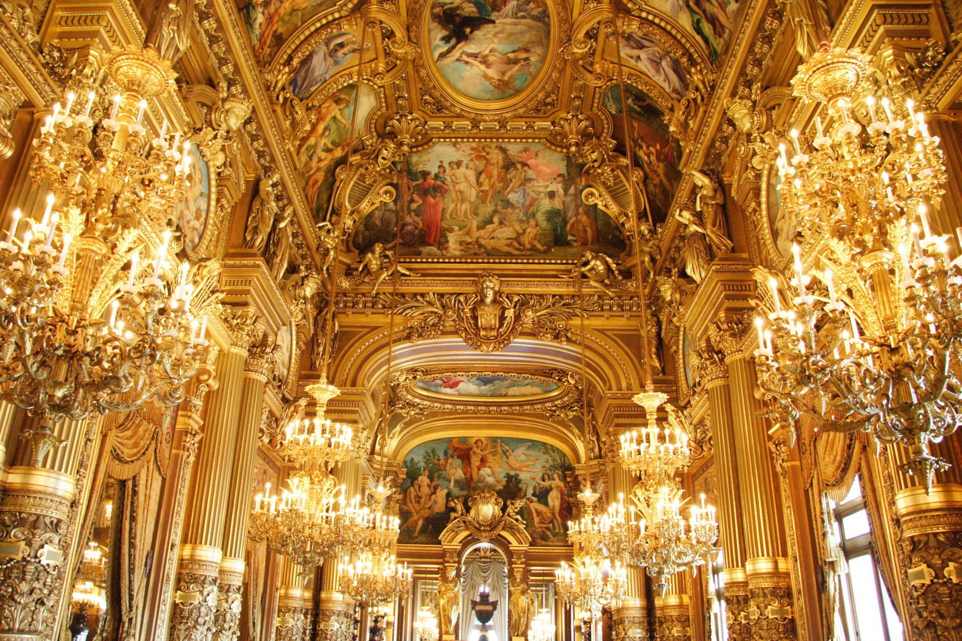 interior of Palais Garnier in paris