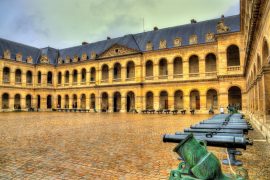 Courtyard of L'hôtel des Invalides in paris