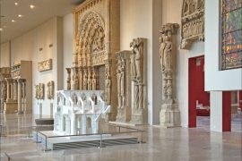 exhibition hall of Cite de l'Architecture et du Patrimoine in paris