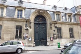 in front of Musee Nissim de Camondo in paris