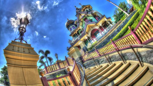 香港ディズニーランドの階段