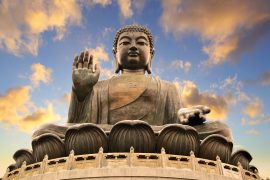 The big buddha and Po Lin Monastery