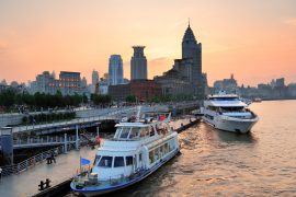 Boat in Huangpu River