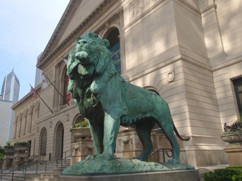シカゴ美術館のライオン像